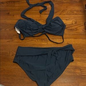 Cupshe Navy Bikini Set 3x